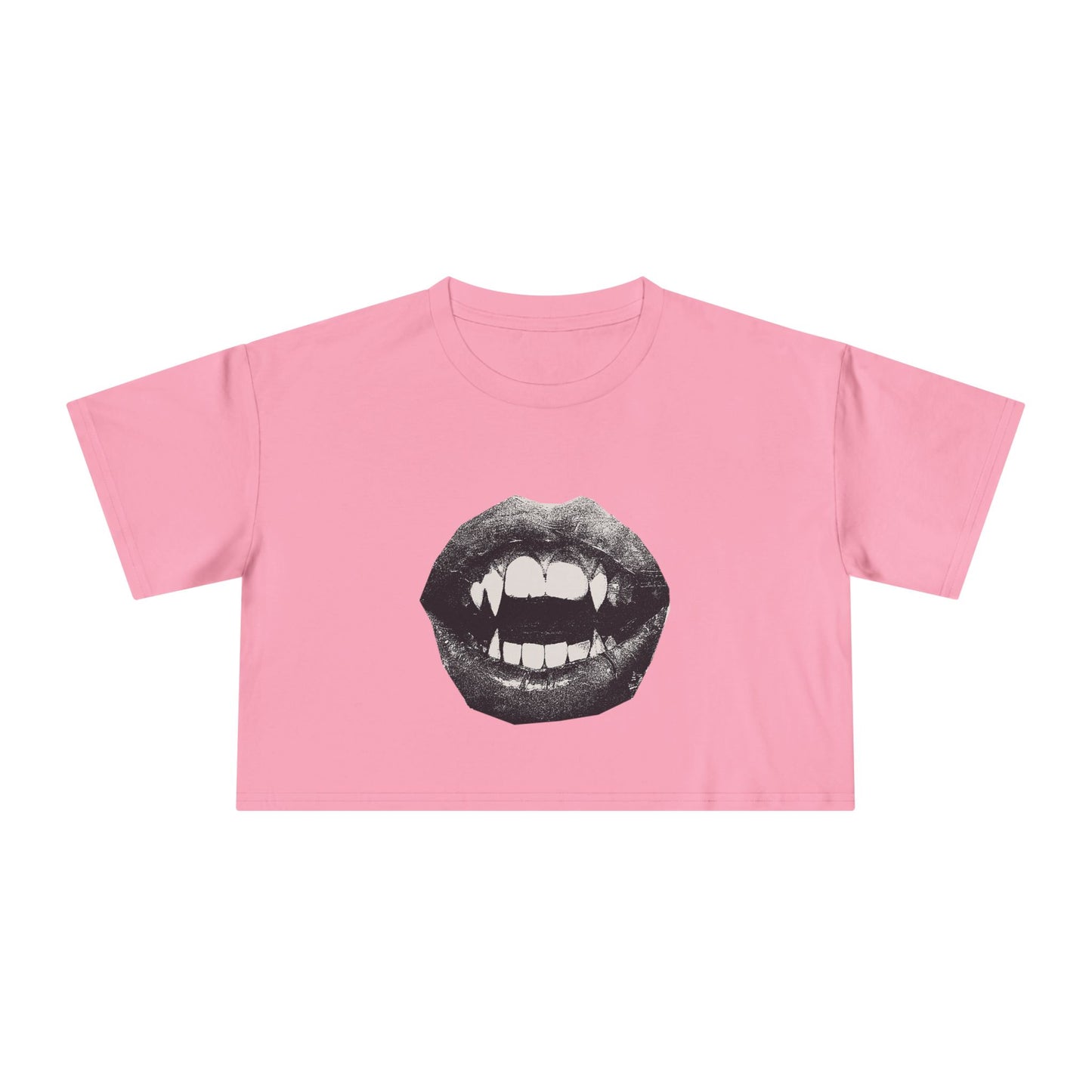 Goth gym vampire crop top
