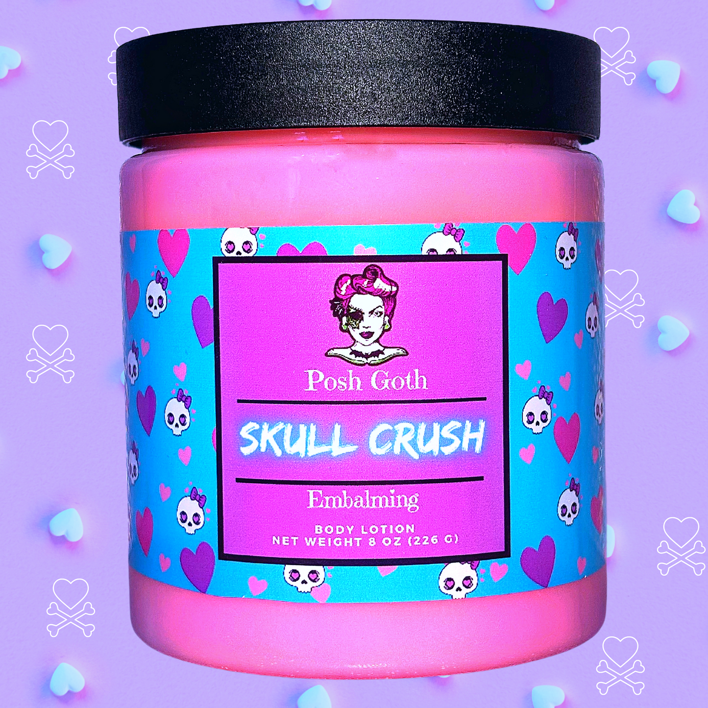 Skull Crush Goth Body Lotion Makeup
