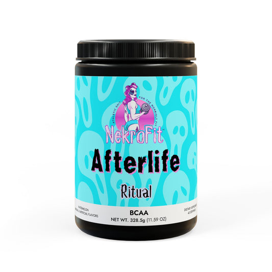 Afterlife Ritual - NekroFit BCAA Supplement – Watermelon | Goth Gym Essential Non-GMO, USA-Made, Muscle Recovery Boost