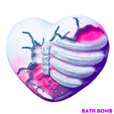 Posh Goth Skeleton Heart Bath Bomb