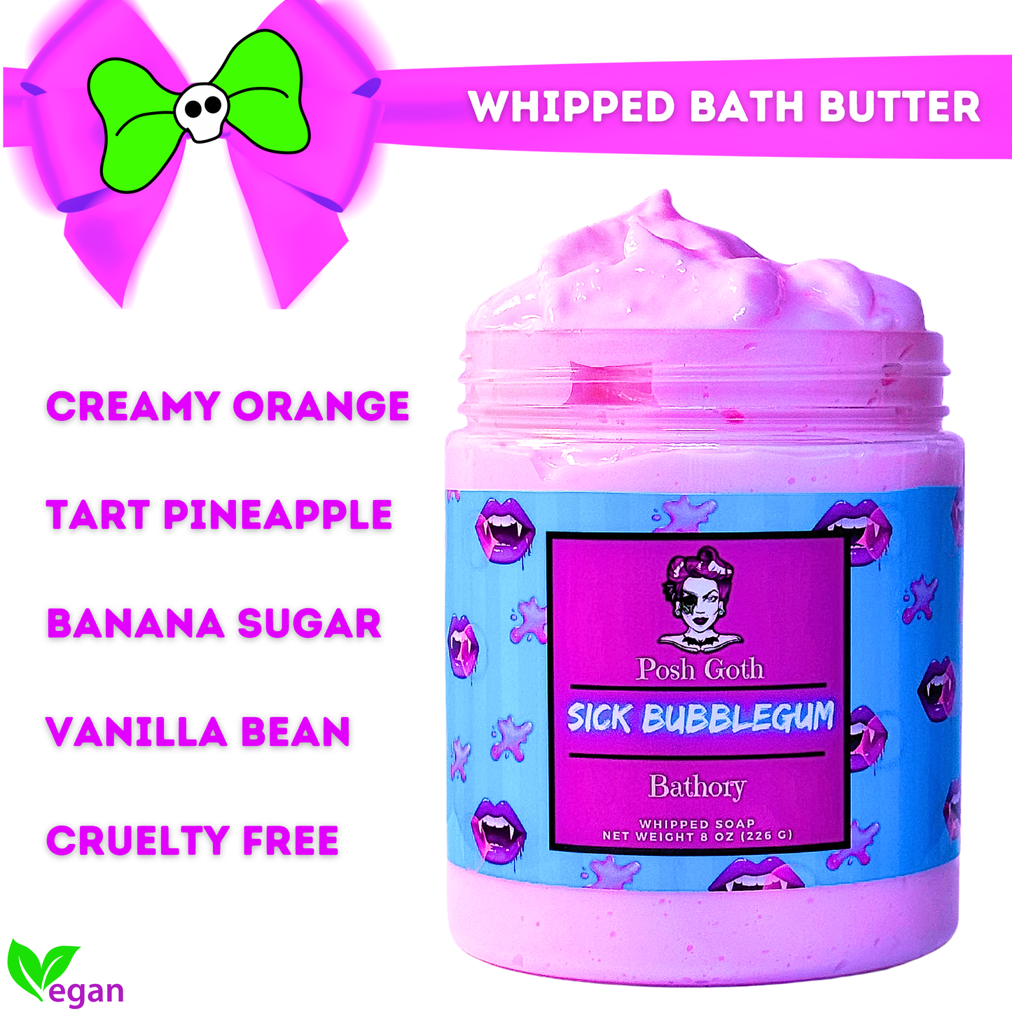 Goth whipped soap