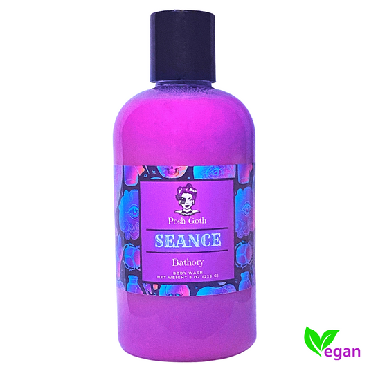 SEANCE Body Wash – Rock Candy and Vanilla Mint | Witchy Bath and Body | Goth Beauty Vegan Wash