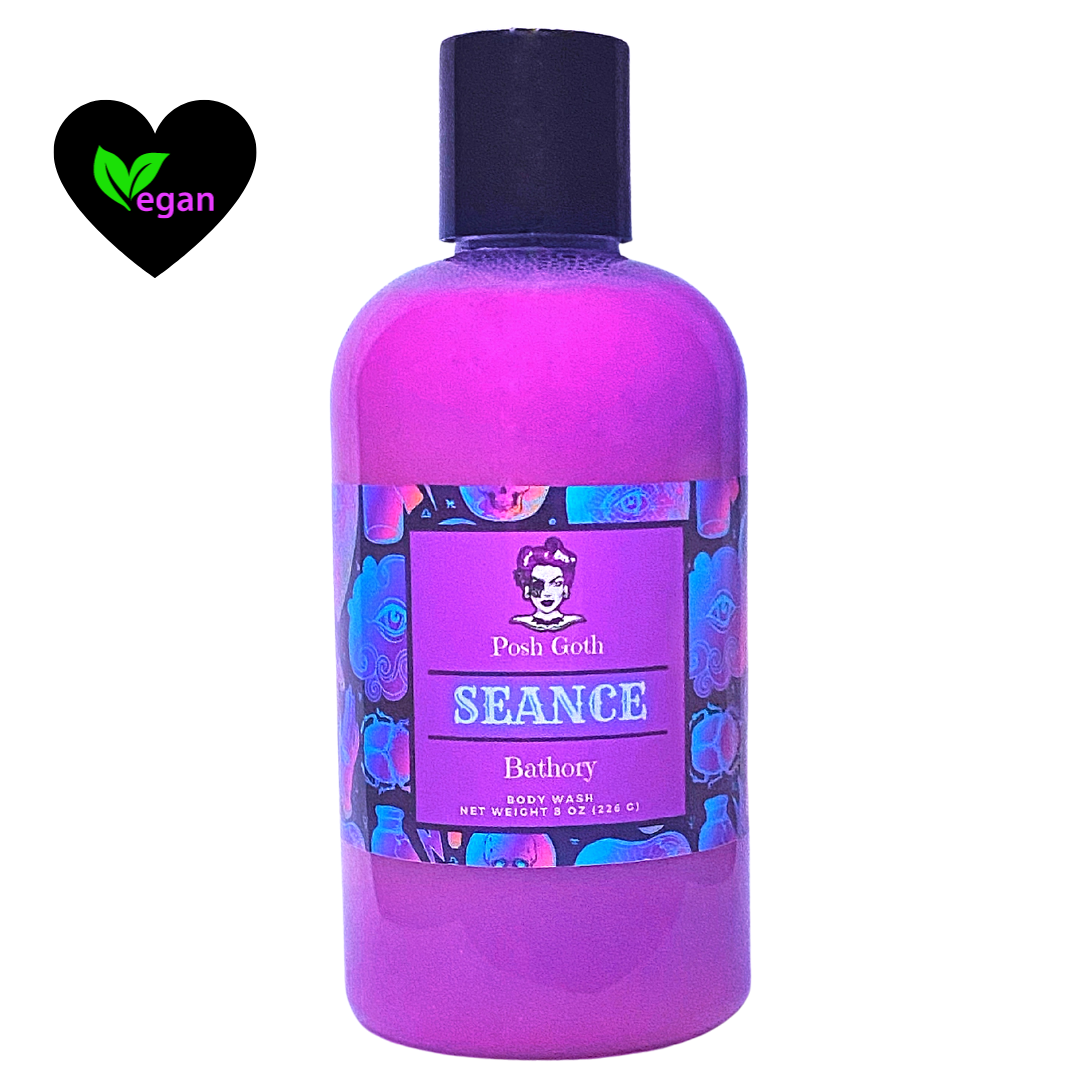 SEANCE Body Wash – Rock Candy and Vanilla Mint | Witchy Bath and Body | Goth Beauty Vegan Wash