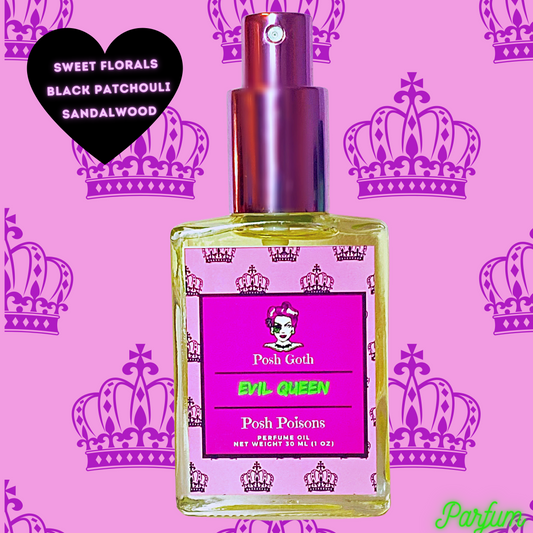 Evil Queen Floral Gothic Perfume 1 oz spray - Posh Goth -