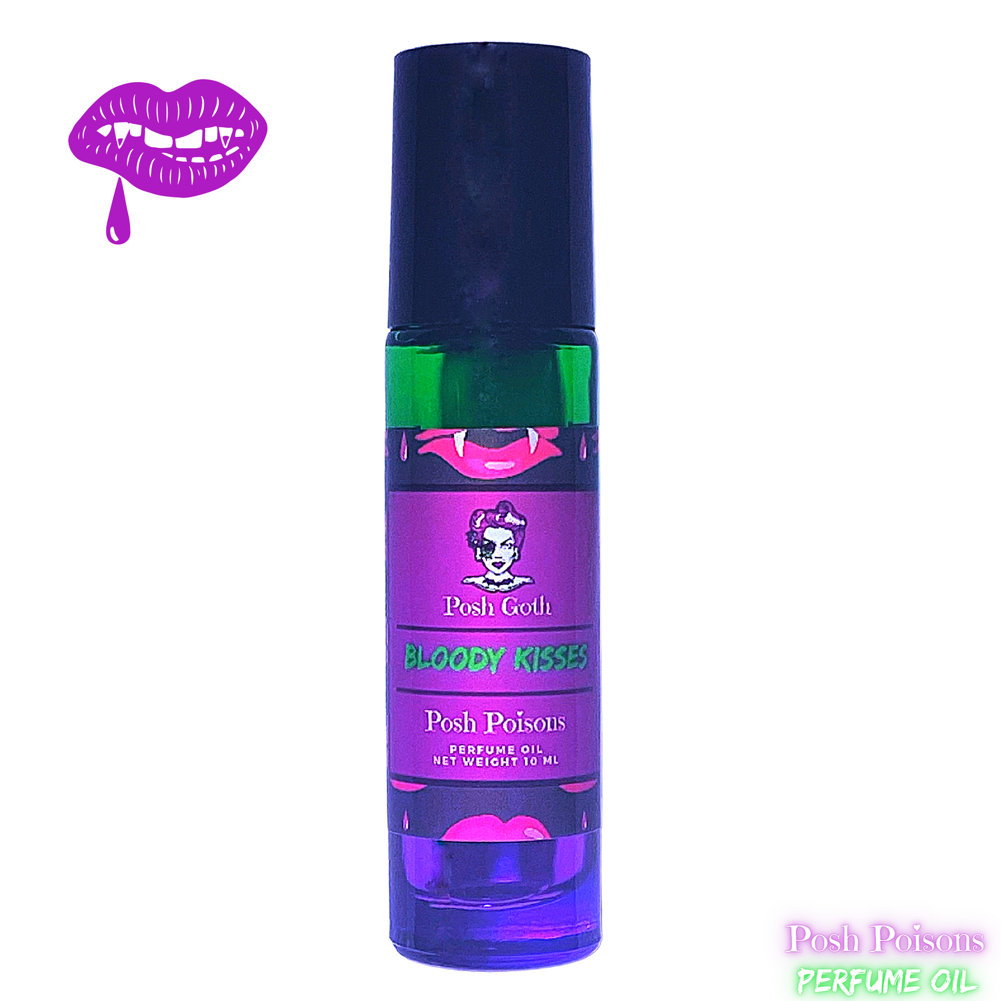 Bloody Kisses Gothic 10 mL Roll On Perfume by Posh Goth - Posh Goth - Gothic Perfume