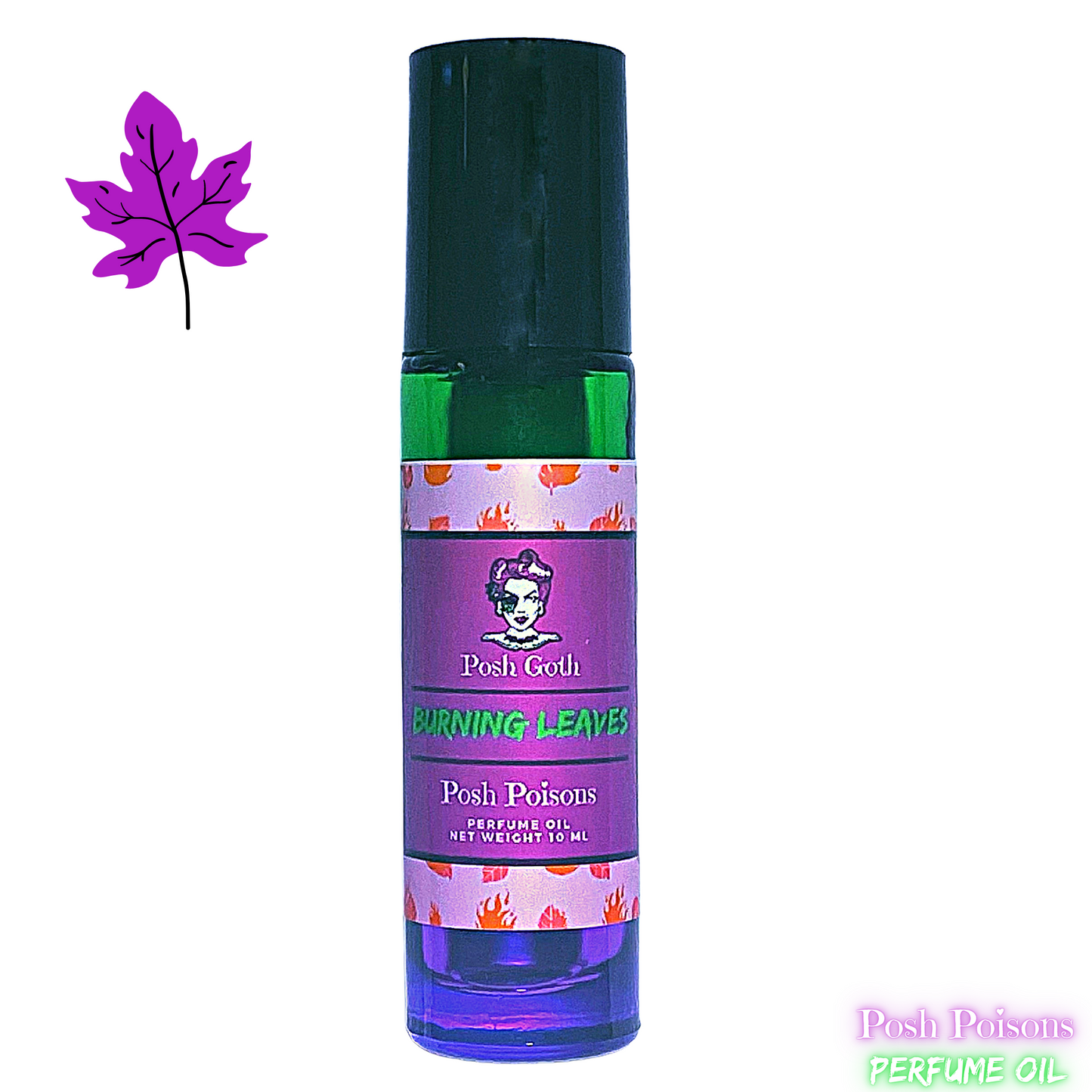 Burning Leaves Perfume 10 ml Roller Ball - Posh Goth - Gothic Perfume