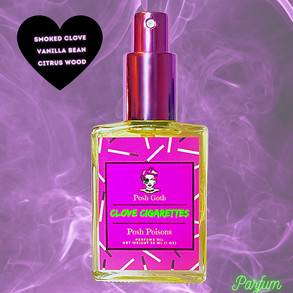Clove Cigarettes Gothic Perfume Spray 1 oz Posh Goth