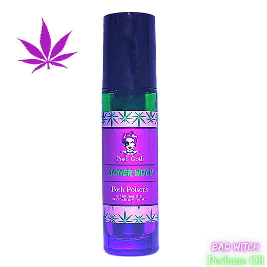 Stoner Witch Cannaflower Scented Gothic Perfume 10 mL roll-on - Posh Goth - Gothic Perfume