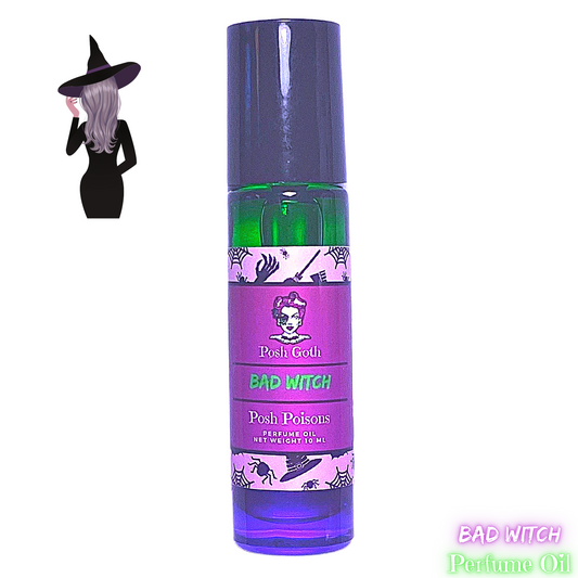 Bad Witch Pink Sugar Scented Gothic Perfume 10 ml roller-ball - Posh Goth -
