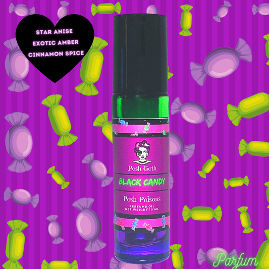 Black Candy Licorice Absinthe Scent Gothic 10 mL Roll On Perfume - Posh Goth - Gothic Perfume
