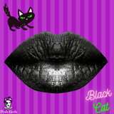 BLACK CAT Wicked Liquids™ Goth Lipstick- Matte Black - Posh Goth - Gothic Makeup 