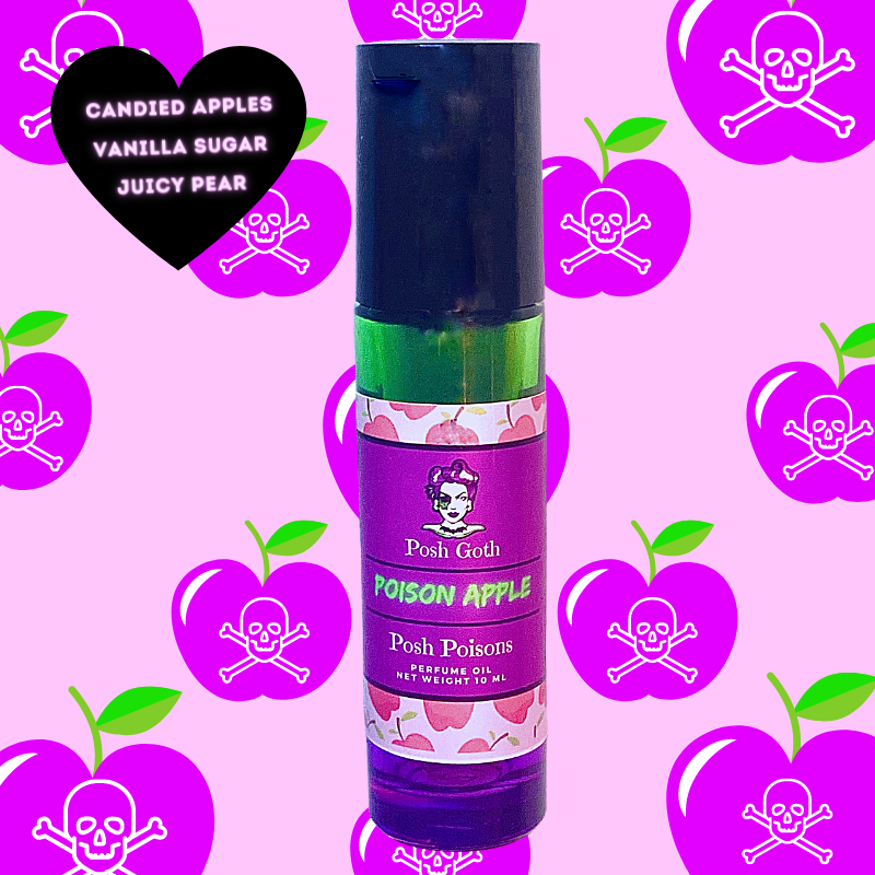 Poison Apple Sweet Smelling Gothic Perfume 10 ml roller ball - Posh Goth -