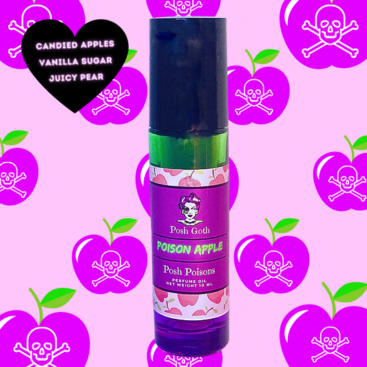 Poison Apple Sweet Smelling Gothic Perfume 10 ml roller ball - Posh Goth -