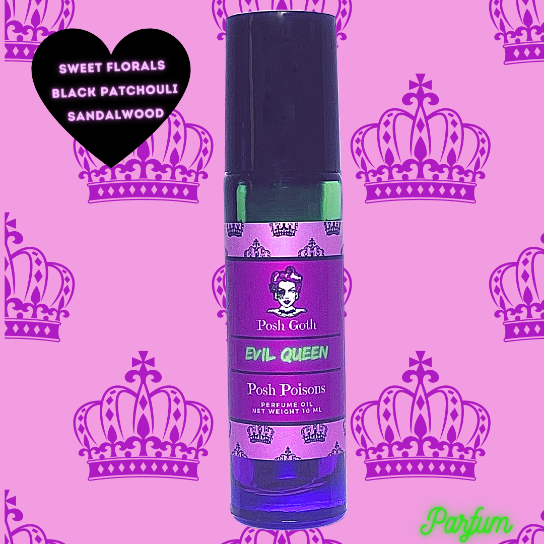 Evil Queen Gothic Floral Perfume 10 ml roller ball - Posh Goth -