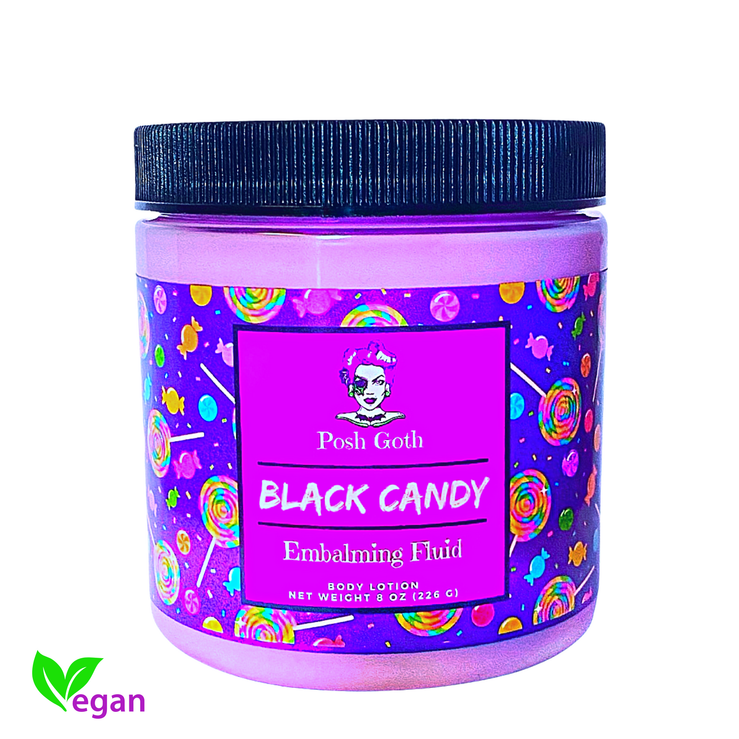 BLACK CANDY Licorice Scented Embalming Fluid Gothic Body Lotion by Posh Goth - Posh Goth - Goth Soap