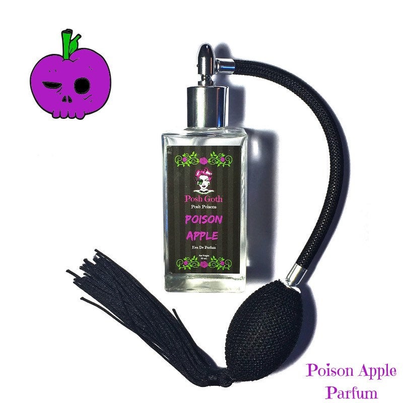 Poison Apple Sweet Smelling Gothic Perfume 50ml bulb atomizer Spray - Posh Goth -