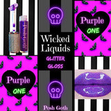 PURPLE ONE Wicked Liquids™ Glitter Gloss - Posh Goth -  