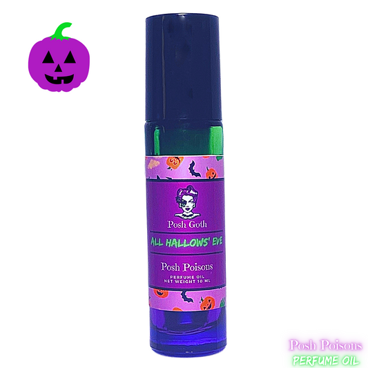 All Hallows' Eve Pumpkin Scented Gothic Perfume 10 mL roll-on - Posh Goth - Goth Perfume