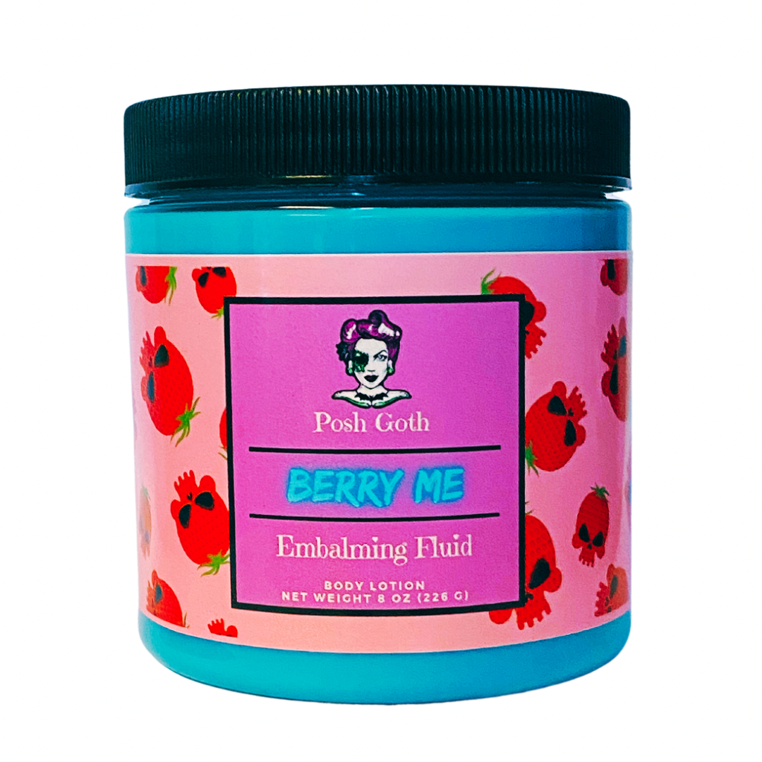BERRY ME Juicy Berry Scented Embalming Goth Body Lotion by Posh Goth - Posh Goth - Goth Bath