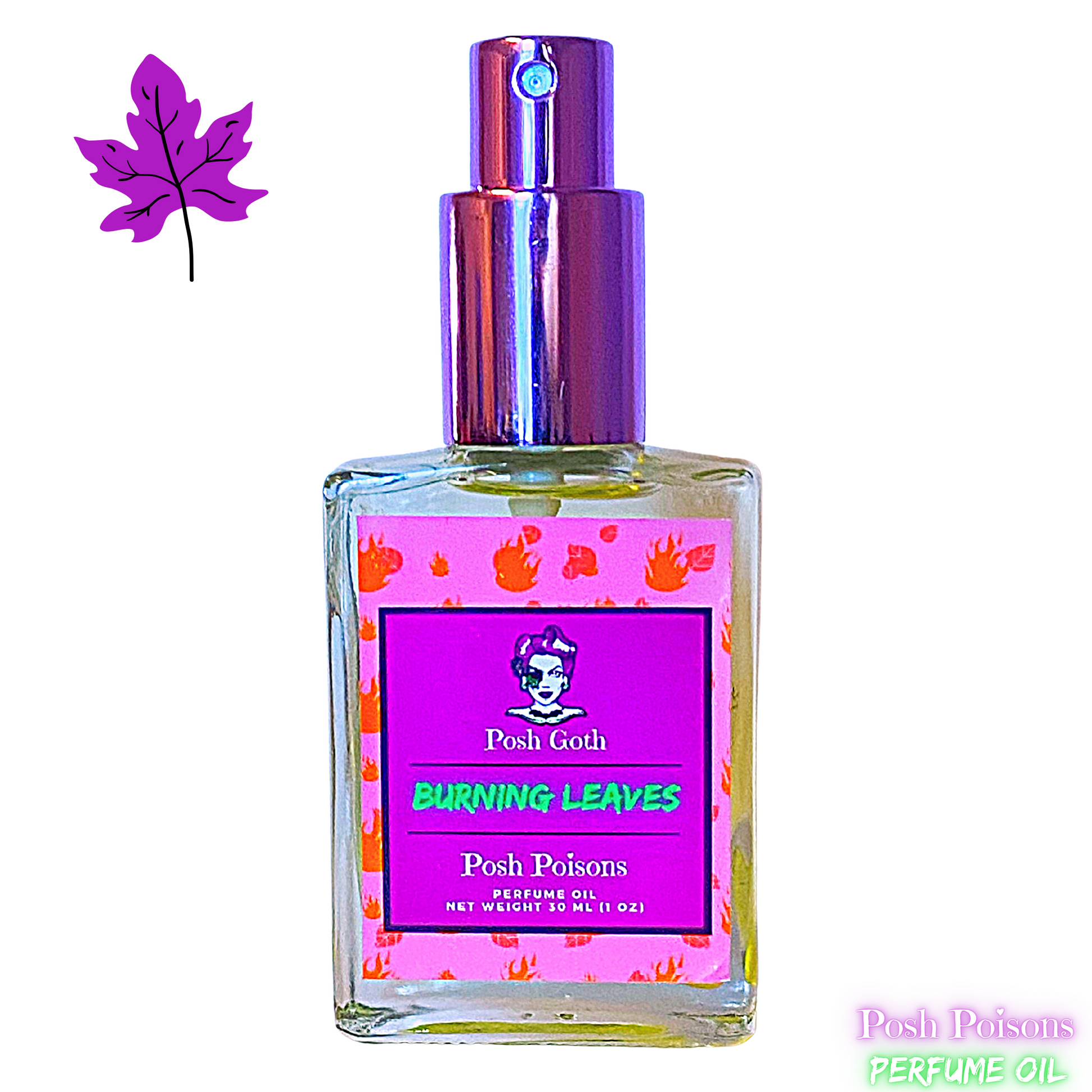 Burning Leaves Perfume 1oz Spray - Posh Goth - Gothic Perfume