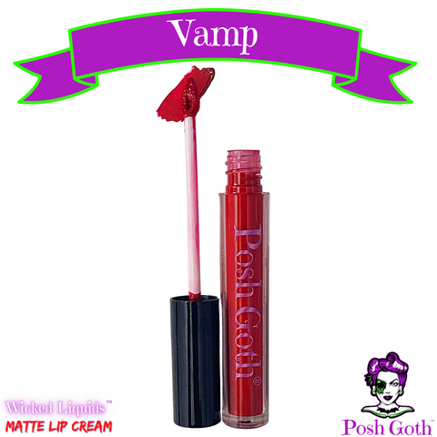 VAMP Wicked Liquids™ Brick Red Goth Lipstick Cream