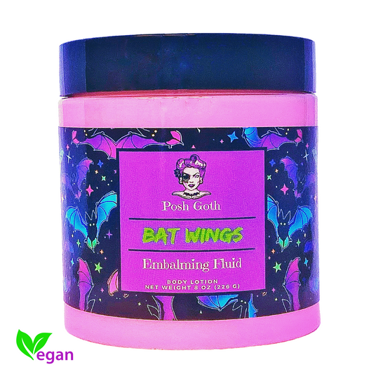 BAT WINGS Embalming Fluid Black Raspberry Vanilla Scented Body Lotion by Posh Goth - Posh Goth - Goth Bath