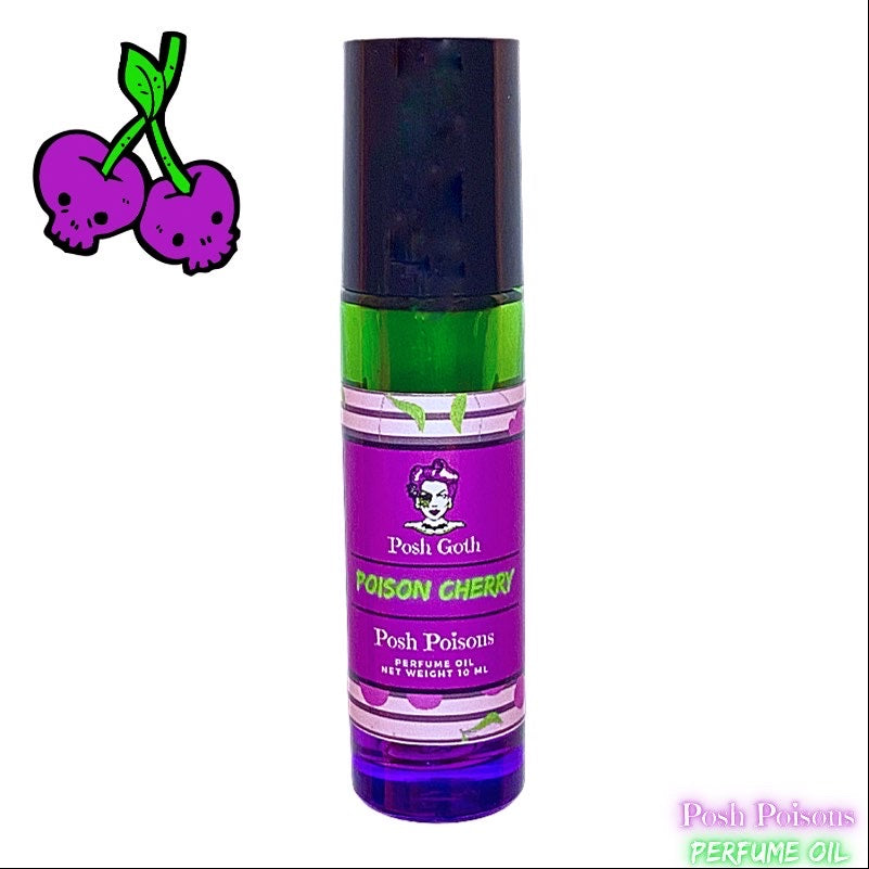 Poison Cherry Gothic Perfume 10 mL roller - Posh Goth -