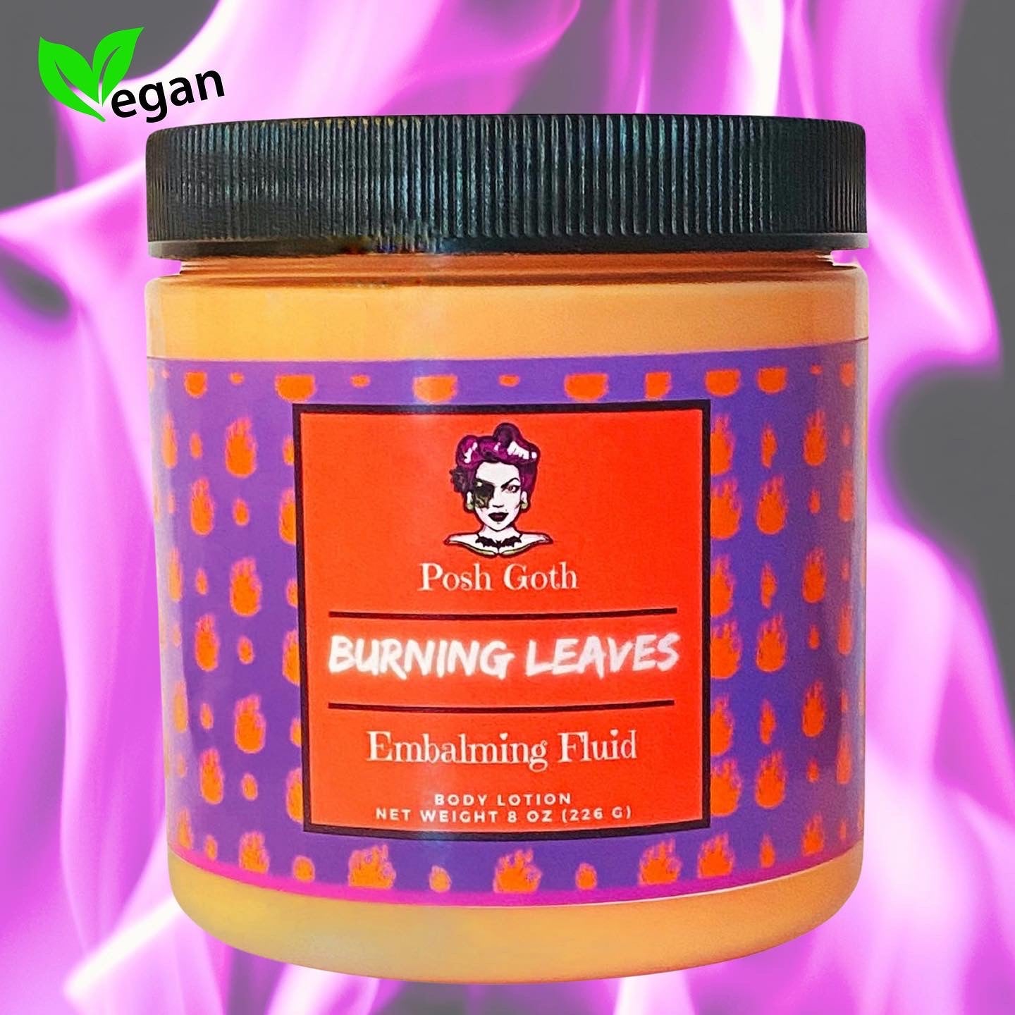 BURNING LEAVES Scented Body Lotion by Posh Goth - Posh Goth - Goth Bath