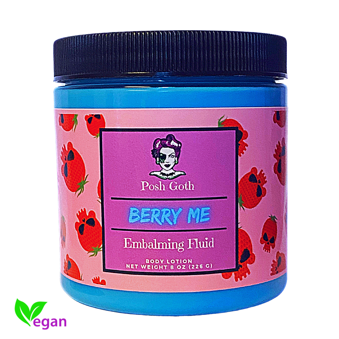 BERRY ME Juicy Berry Scented Embalming Goth Body Lotion by Posh Goth - Posh Goth - Goth Bath