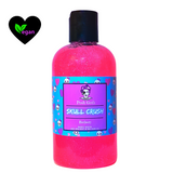 SKULL CRUSH Fruity and Floral Scented Shimmering Bubble Bath and Body Wash 8 oz