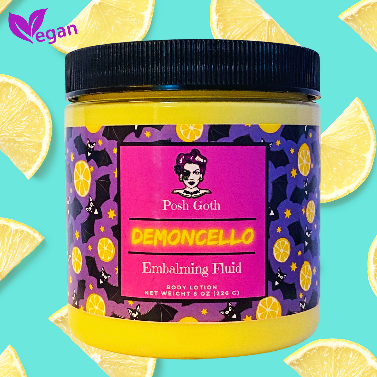 DEMONCELLO Lemon Squares Scented Body Lotion by Posh Goth - Posh Goth -