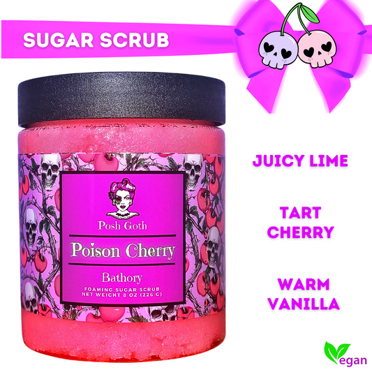 Posh Goth Poison Cherry Sugar Scrub