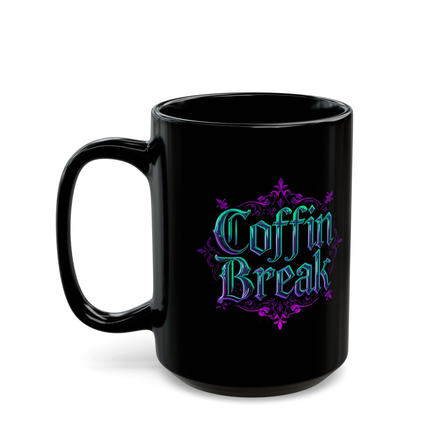 💀 Coffin Break 15oz Coffee Mug – Sip with Dark Humor