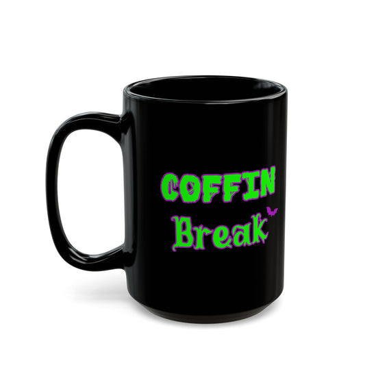 💀 Coffin Break 15oz Coffee Mug – Sip with Dark Humor