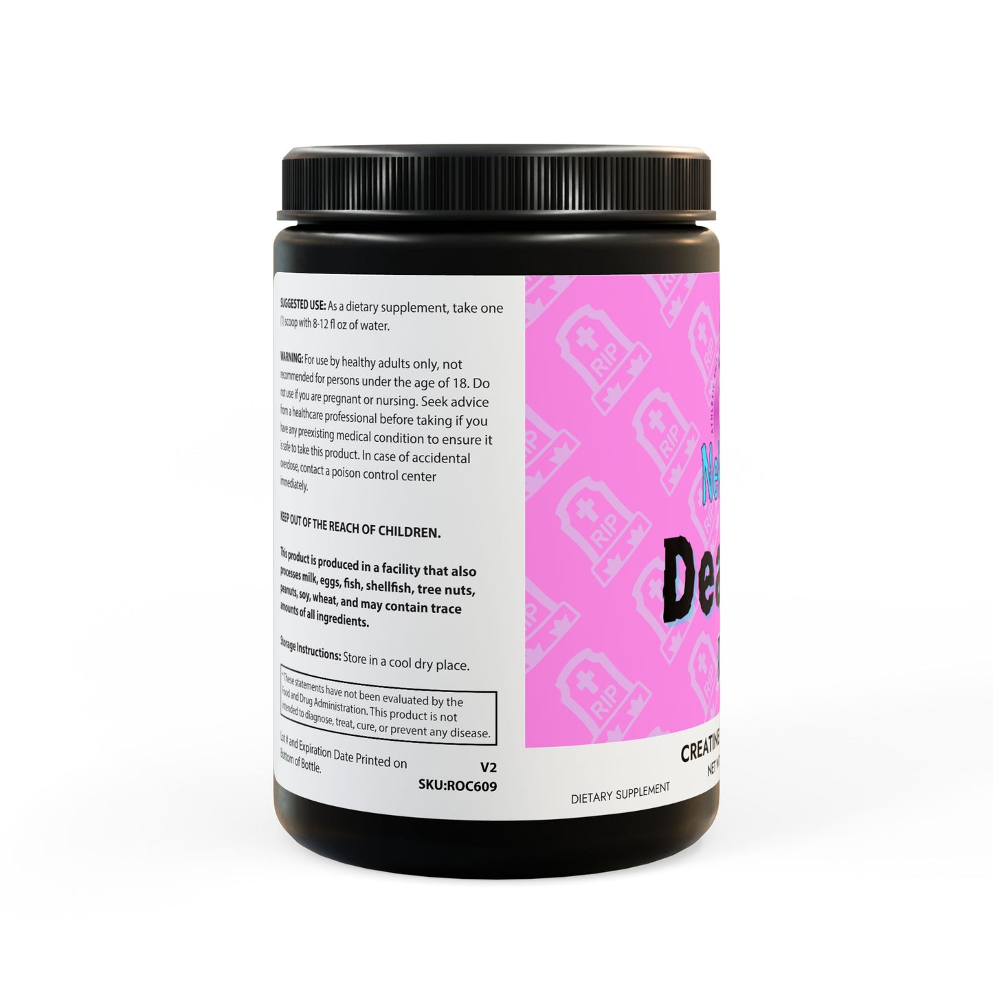 Deadlift Ritual – Goth Gym Creatine Supplement for Strength, Recovery & Power