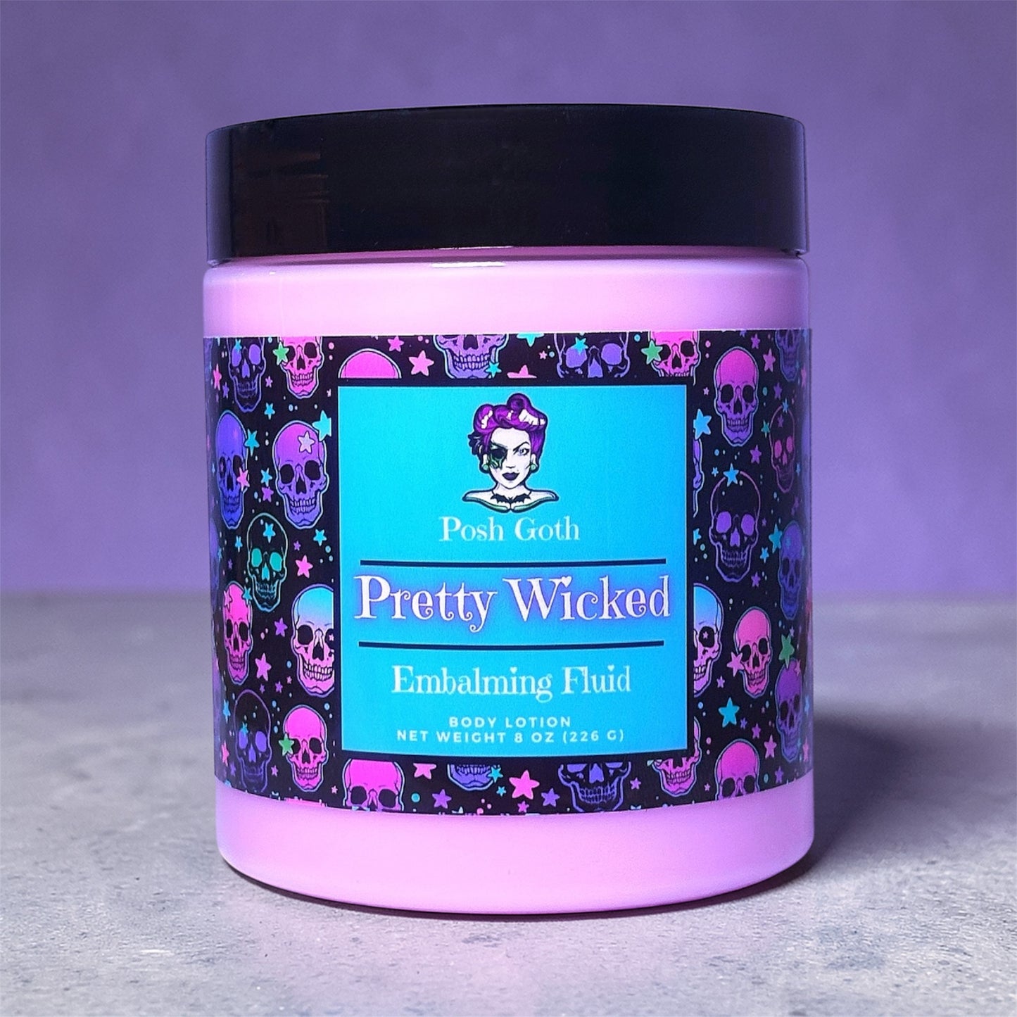 Pretty Wicked Body Lotion | Dark Chocolate Gourmand Scent | Goth Beauty | Vegan Lotion | Posh Goth Skincare - Posh Goth - Goth Lotion 