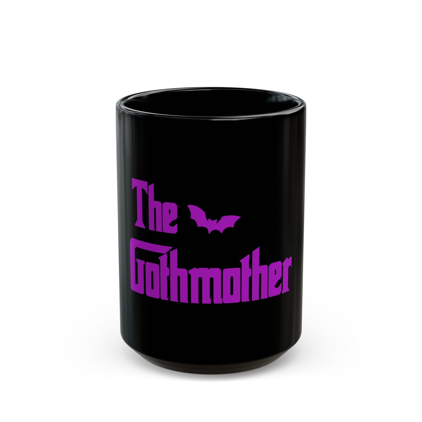 The Gothmother Black Coffee Mug 15 oz | Gothic Novelty Mug | Funny Dark Aesthetic Gift for Goth Moms, Horror Fans & Coffee Lovers