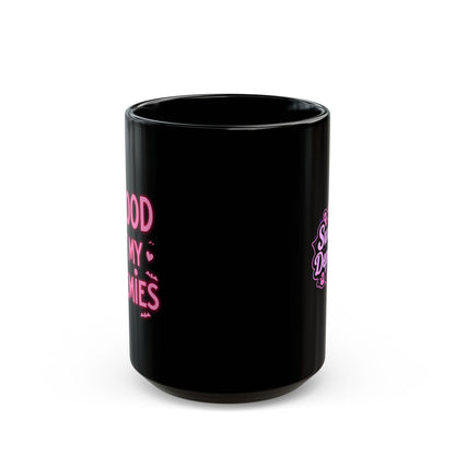 The Blood of My Enemies Mug ☕ | Gothic Coffee Cup | Funny Goth Gift | Dark Humor 15oz Black Mug | Spooky Alternative Aesthetic