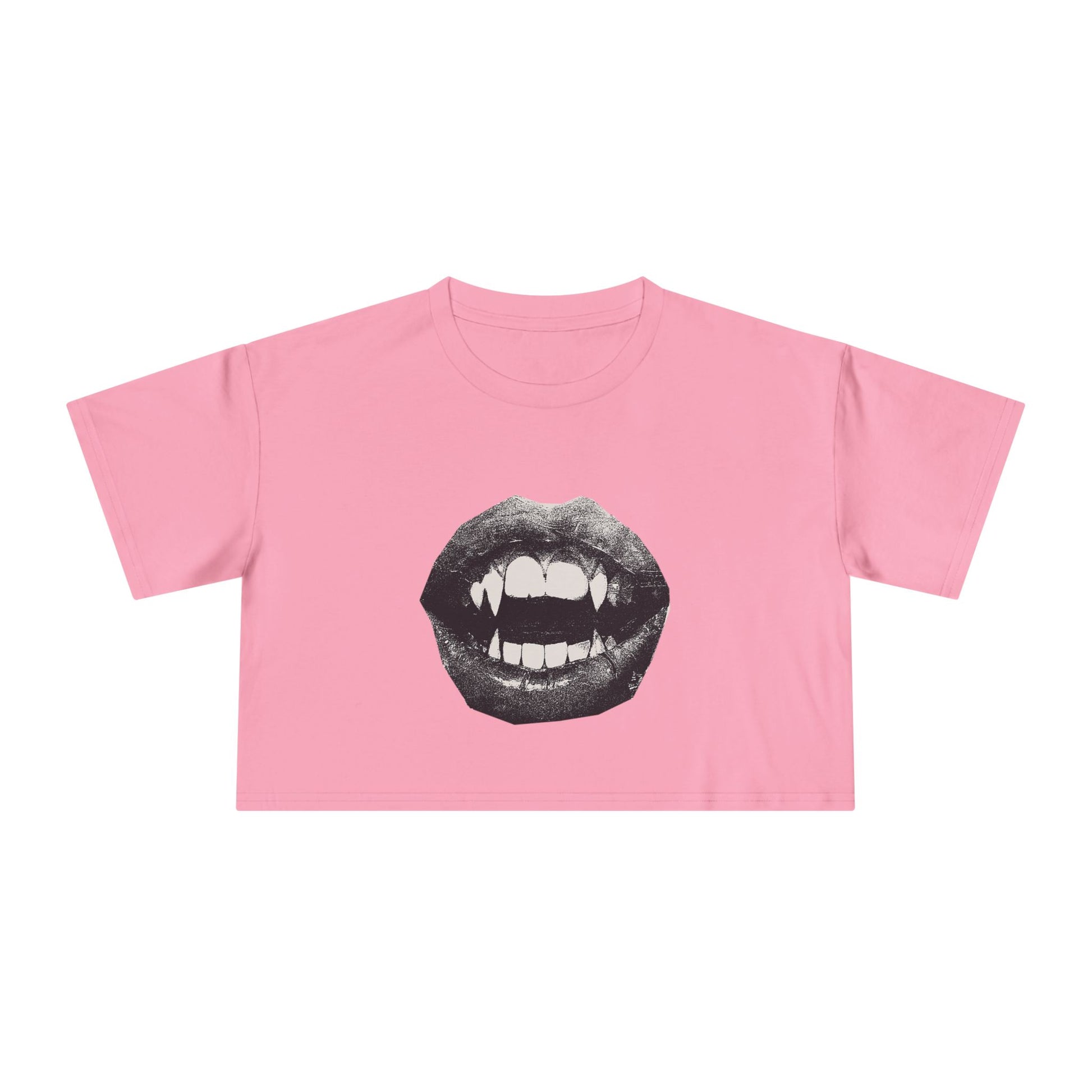 Goth gym vampire crop top