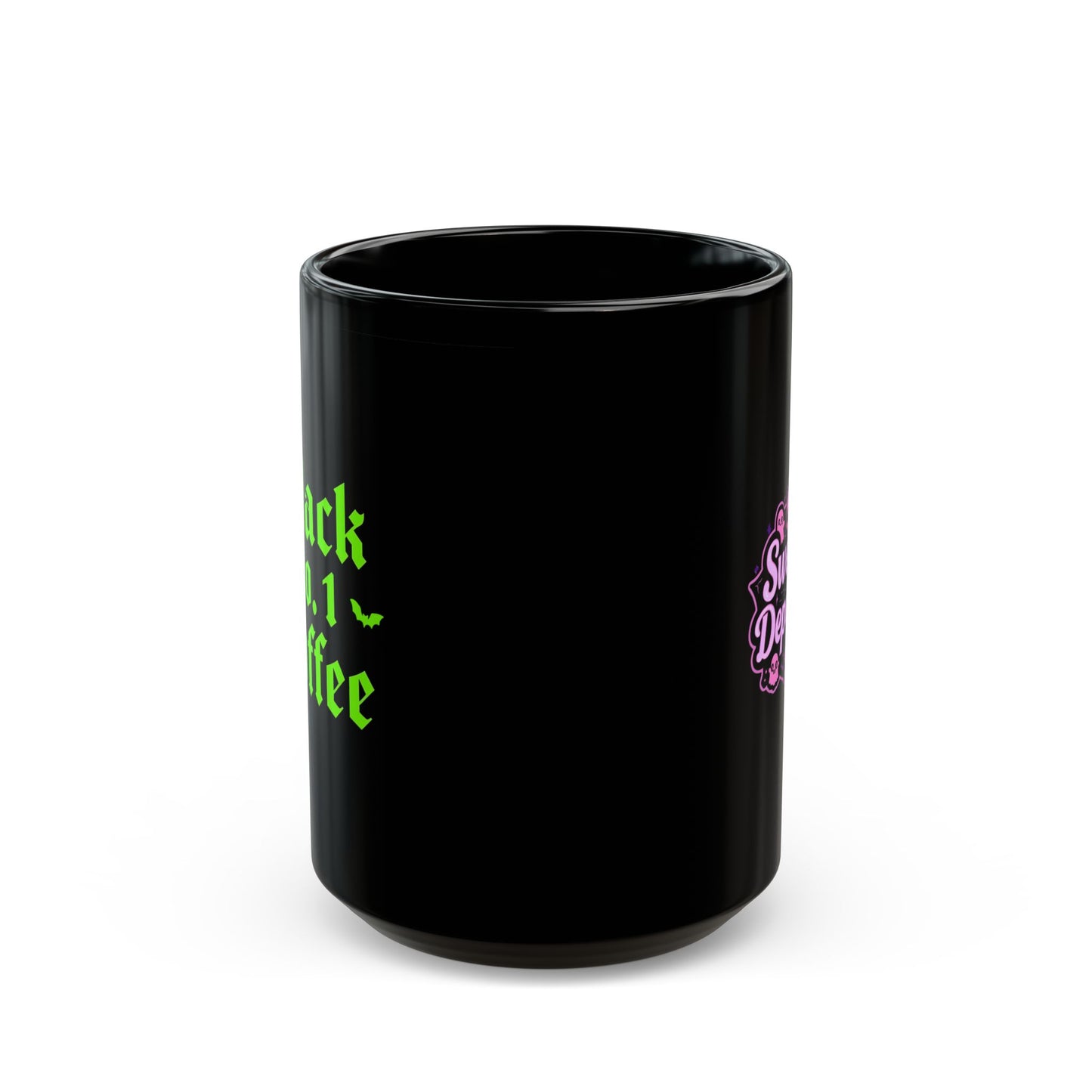 Black No. 1 Coffee Mug 15 oz | Type O Negative Inspired | Gothic Music Lover Gift | Dark Humor Coffee Cup | Peter Steele