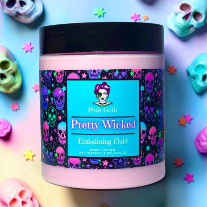 Pretty Wicked Body Lotion | Dark Chocolate Gourmand Scent | Goth Beauty | Vegan Lotion | Posh Goth Skincare - Posh Goth - Goth Lotion 
