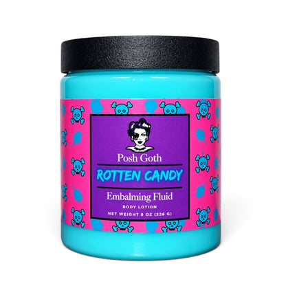 ROTTEN CANDY Body Lotion | Cotton Candy Berry Vanilla Scent | Goth Skincare | Gourmand Lotion | Posh Goth Bath & Body - Posh Goth - Goth Bath 