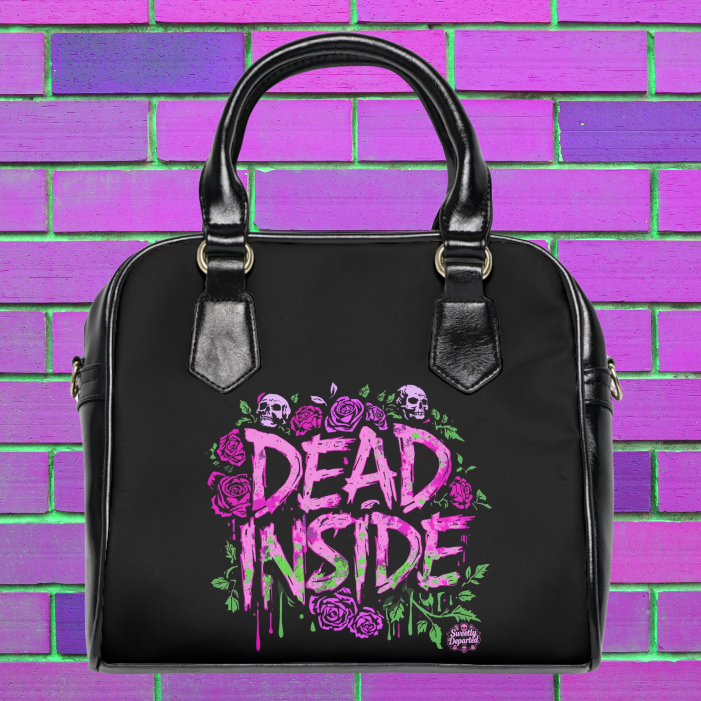 Dead Inside tote bag for goths, emos, and alternative fashion lovers