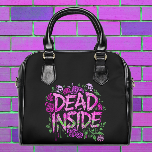 Dead Inside tote bag for goths, emos, and alternative fashion lovers
