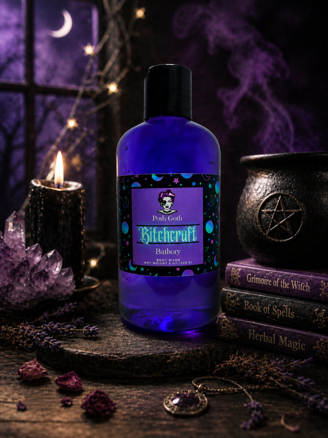 B*TCHCRAFT Fruit Punch Scented Shimmering Body Wash 8 oz - Posh Goth -  