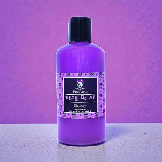 Dead to Me Body Wash – Lily, Amber Musk and Berries | Witchy Bath and Body | Goth Self-Care - Posh Goth - Goth Lotion 
