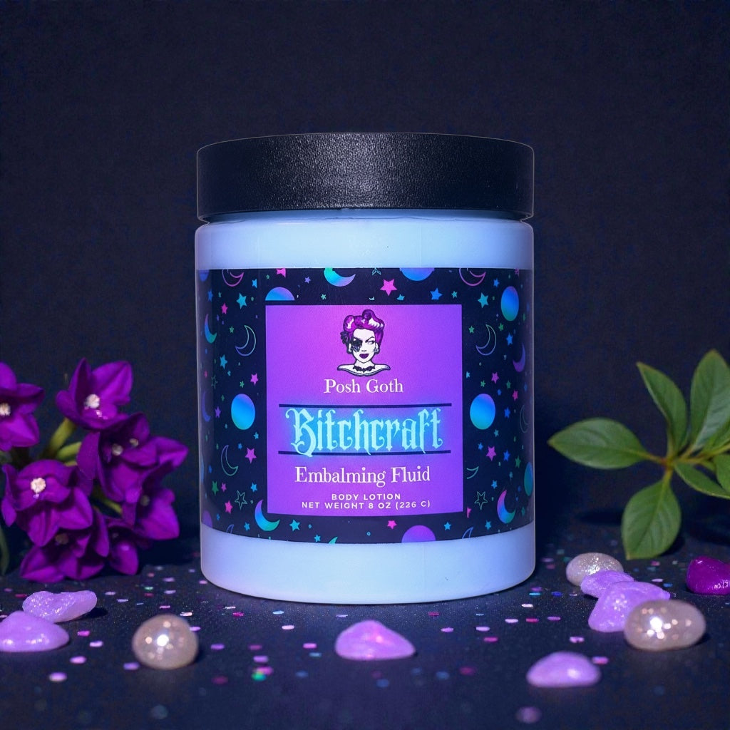 B*tchcraft Body Lotion – Goth Cherry Citrus Scent, Vegan Skincare - Posh Goth -  