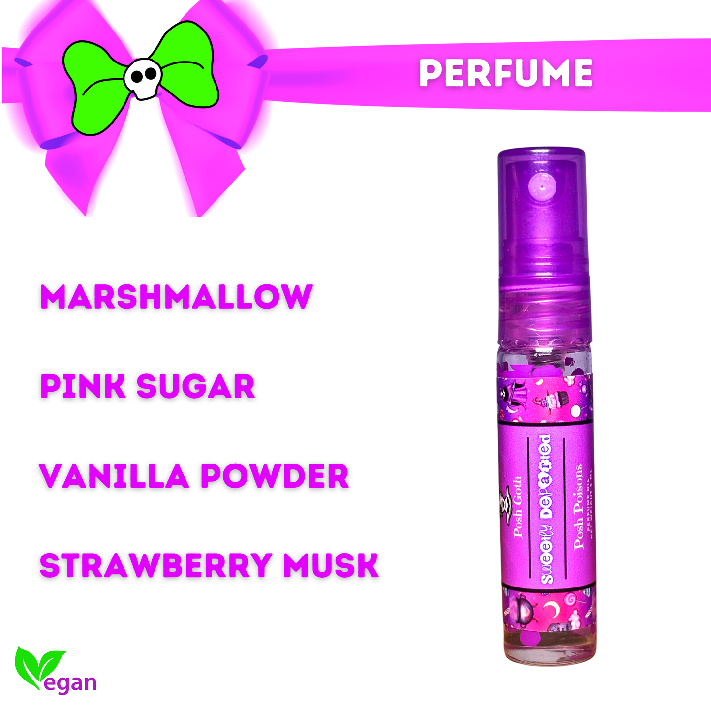 Sweetly Departed Perfume – Marshmallow, Apple, Coconut, Vanilla (5 ML) - Posh Goth -  