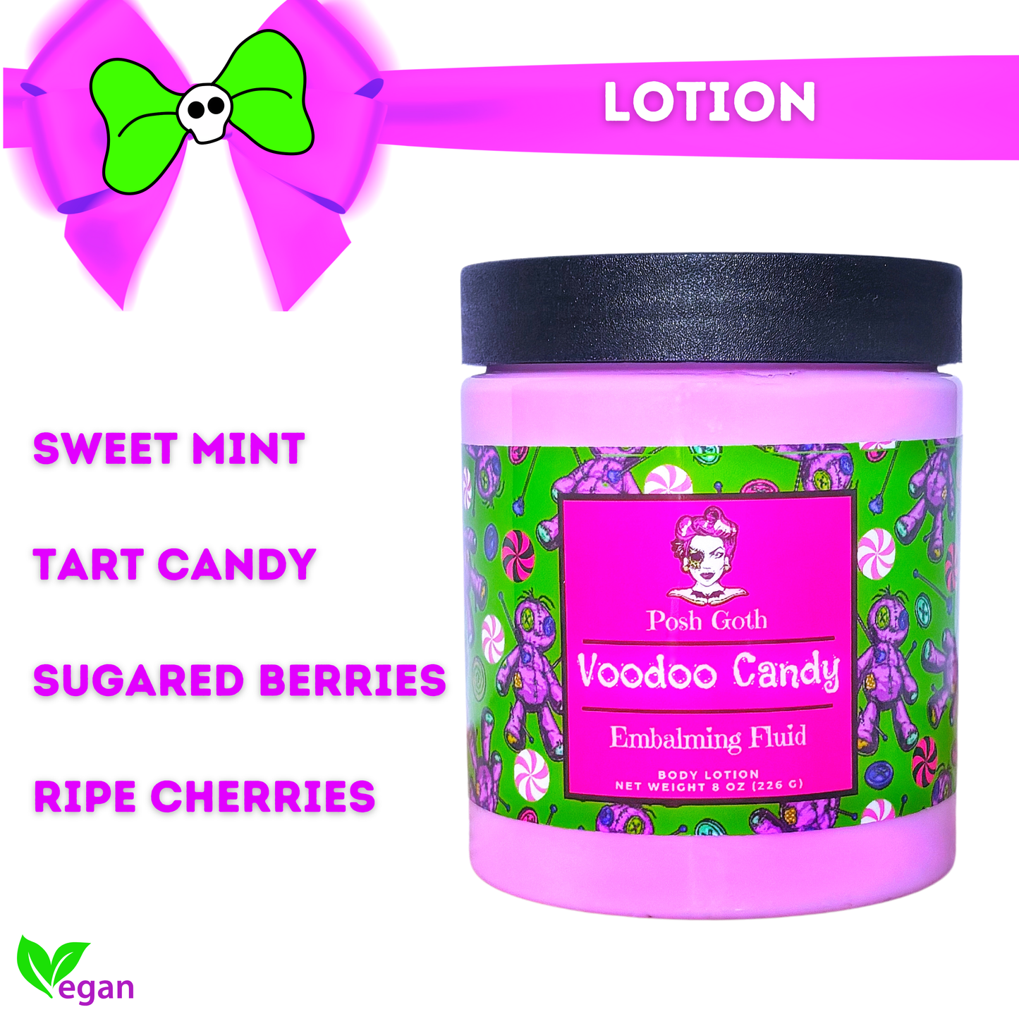 Voodoo Candy Sugared Berries and Mint Body Butter Lotion