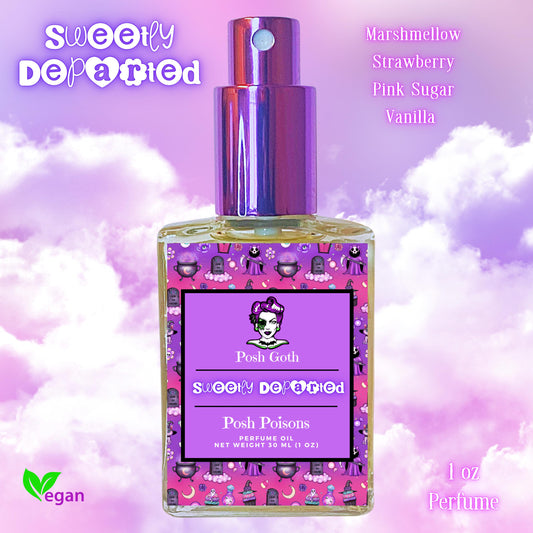 Sweetly Departed Perfume – Marshmallow Clouds Fragrance with Apple, Vanilla & Coconut | Pastel Goth Perfume